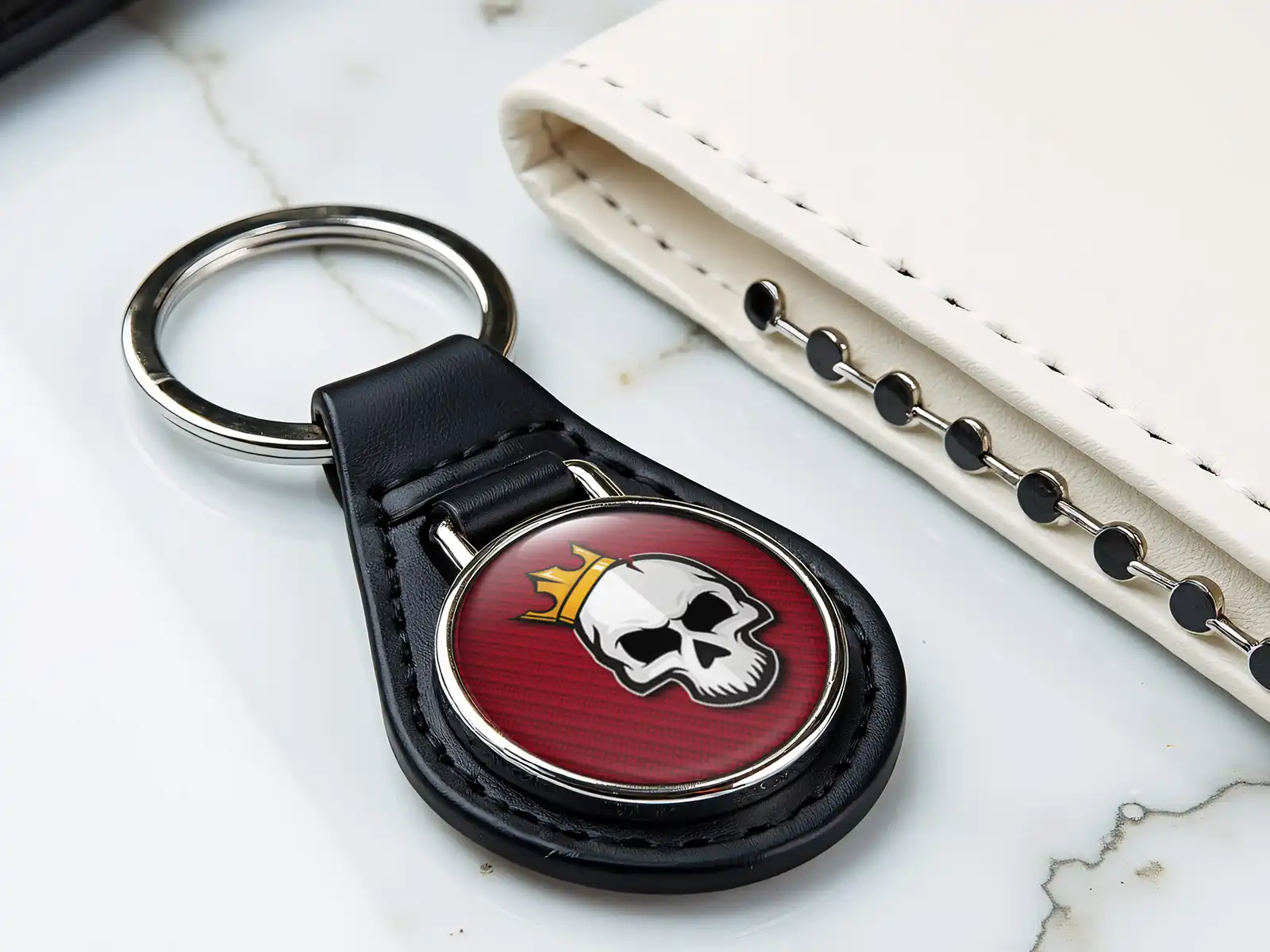Leather Key Pouch Compact Style Secure Hold